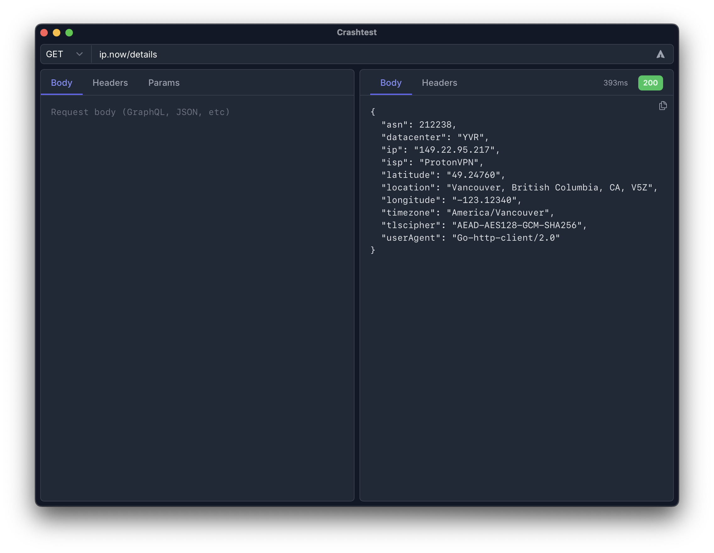 Crashtest Screenshot